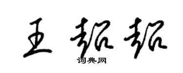 梁錦英王超超草書個性簽名怎么寫