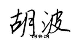 王正良胡波行書個性簽名怎么寫
