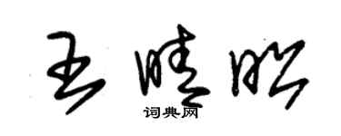 朱錫榮王晴昭草書個性簽名怎么寫