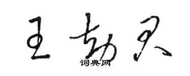 駱恆光王劫君草書個性簽名怎么寫