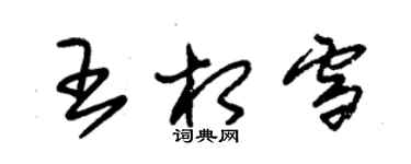 朱錫榮王相雪草書個性簽名怎么寫