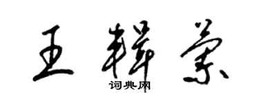 梁錦英王輯蘭草書個性簽名怎么寫