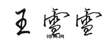 駱恆光王雪雪行書個性簽名怎么寫