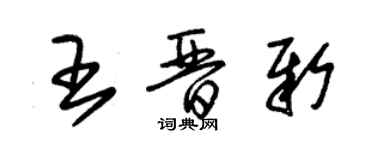 朱錫榮王晉新草書個性簽名怎么寫