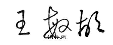 駱恆光王敏胡草書個性簽名怎么寫