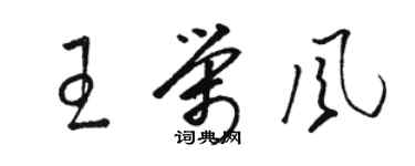 駱恆光王榮風草書個性簽名怎么寫