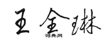 駱恆光王全琳行書個性簽名怎么寫