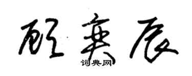 朱錫榮顧奕辰草書個性簽名怎么寫