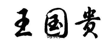 胡問遂王國貴行書個性簽名怎么寫