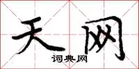 周炳元天網楷書怎么寫