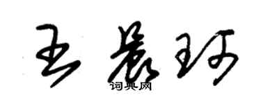 朱錫榮王晨珂草書個性簽名怎么寫