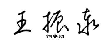 梁錦英王振泰草書個性簽名怎么寫