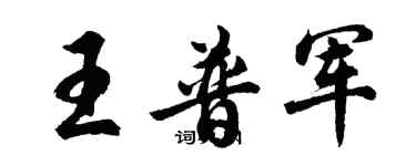 胡問遂王普軍行書個性簽名怎么寫