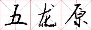 五龍原怎么寫好看