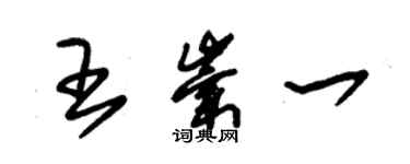 朱錫榮王崇一草書個性簽名怎么寫