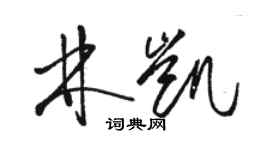 駱恆光林凱草書個性簽名怎么寫