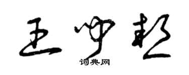 曾慶福王聞熱草書個性簽名怎么寫