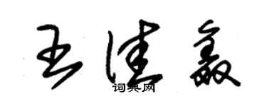 朱錫榮王佳鑫草書個性簽名怎么寫