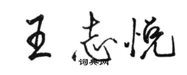 駱恆光王志悅行書個性簽名怎么寫