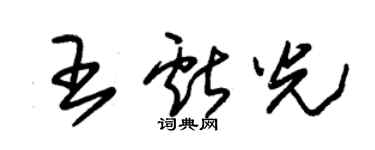 朱錫榮王獻光草書個性簽名怎么寫