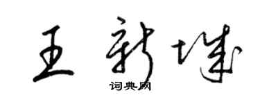 梁錦英王新城草書個性簽名怎么寫
