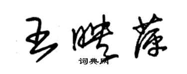 朱錫榮王映萍草書個性簽名怎么寫