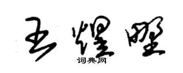 朱錫榮王煜野草書個性簽名怎么寫