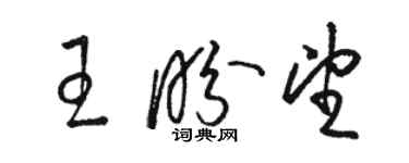 駱恆光王盼望草書個性簽名怎么寫