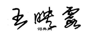 朱錫榮王映霞草書個性簽名怎么寫