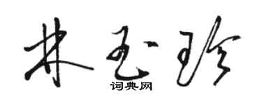 駱恆光林玉珍草書個性簽名怎么寫