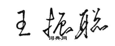 駱恆光王振聰草書個性簽名怎么寫