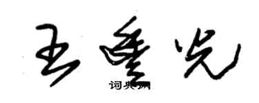 朱錫榮王豐光草書個性簽名怎么寫