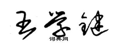 朱錫榮王學鍵草書個性簽名怎么寫