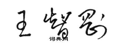 駱恆光王智剛草書個性簽名怎么寫