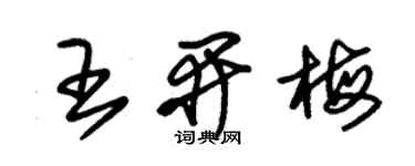 朱錫榮王開梅草書個性簽名怎么寫