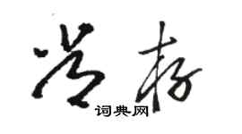 駱恆光常存草書個性簽名怎么寫