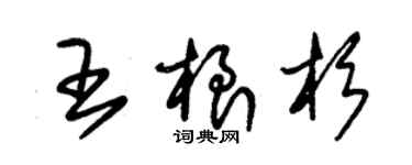 朱錫榮王根杉草書個性簽名怎么寫