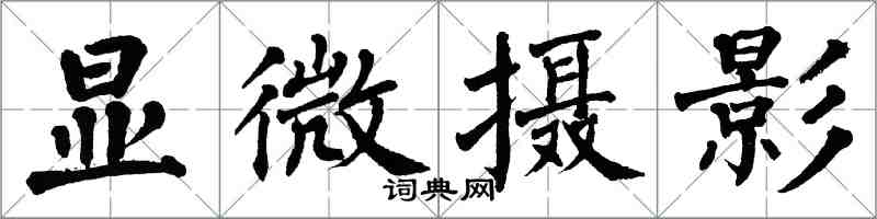 翁闓運顯微攝影楷書怎么寫