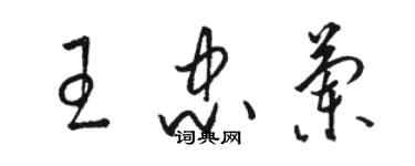 駱恆光王忠蘭草書個性簽名怎么寫