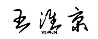 朱錫榮王淮京草書個性簽名怎么寫