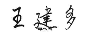 駱恆光王建多行書個性簽名怎么寫