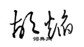 駱恆光胡焰草書個性簽名怎么寫