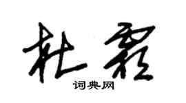 朱錫榮杜霜草書個性簽名怎么寫