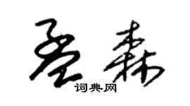 朱錫榮孟森草書個性簽名怎么寫