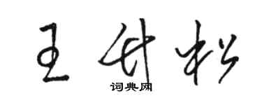 駱恆光王竹松草書個性簽名怎么寫