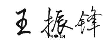 駱恆光王振鋒行書個性簽名怎么寫