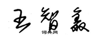 朱錫榮王智鑫草書個性簽名怎么寫