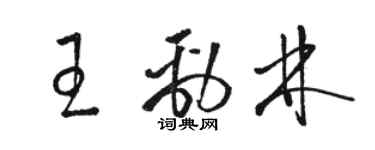 駱恆光王勁林草書個性簽名怎么寫