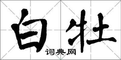 翁闓運白牡楷書怎么寫