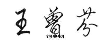 駱恆光王曾芬行書個性簽名怎么寫